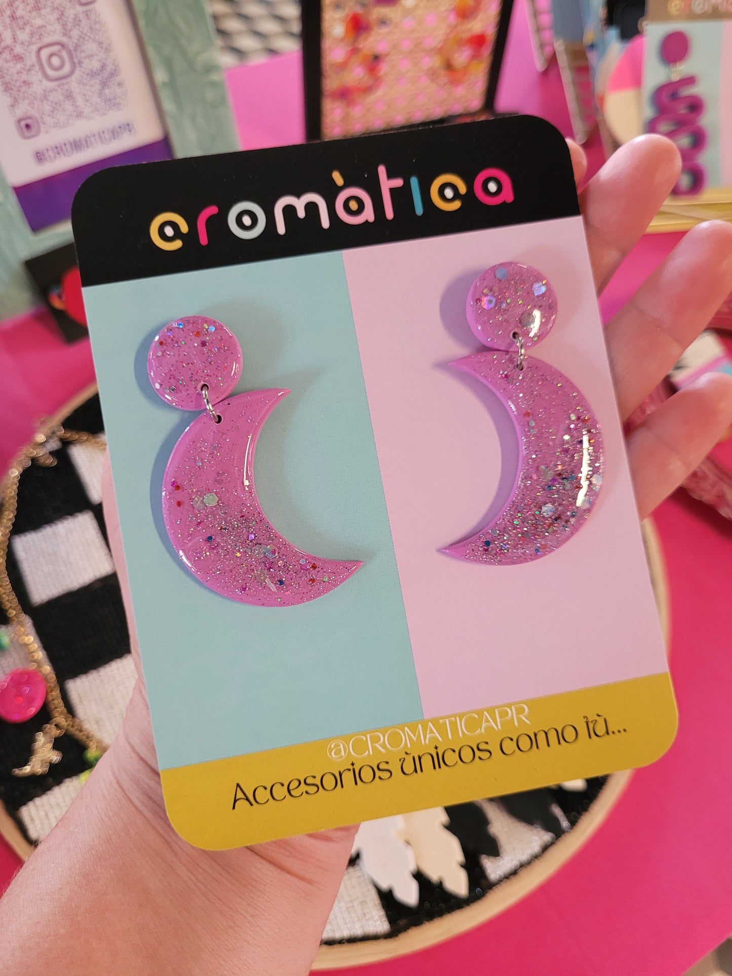 Retro Moon Earrings