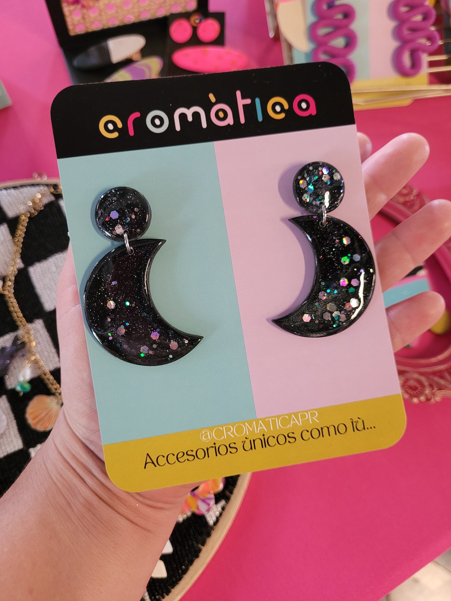 Retro Moon Earrings